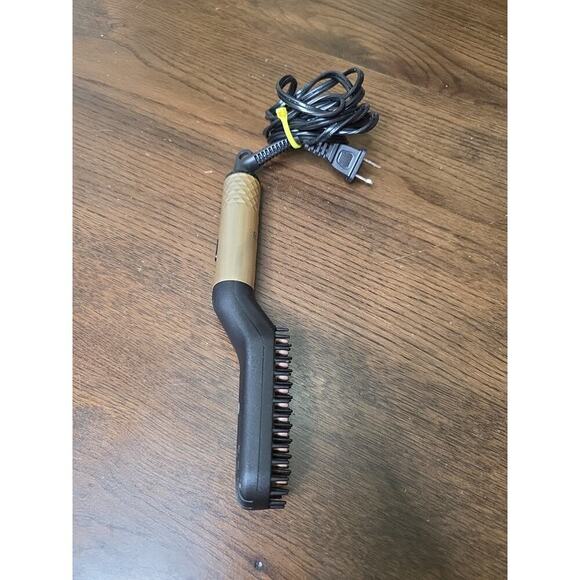 Grow A Beard Heated Straightening Brush Electric Beard & Hair Straightener Used - Picture 1 of 16